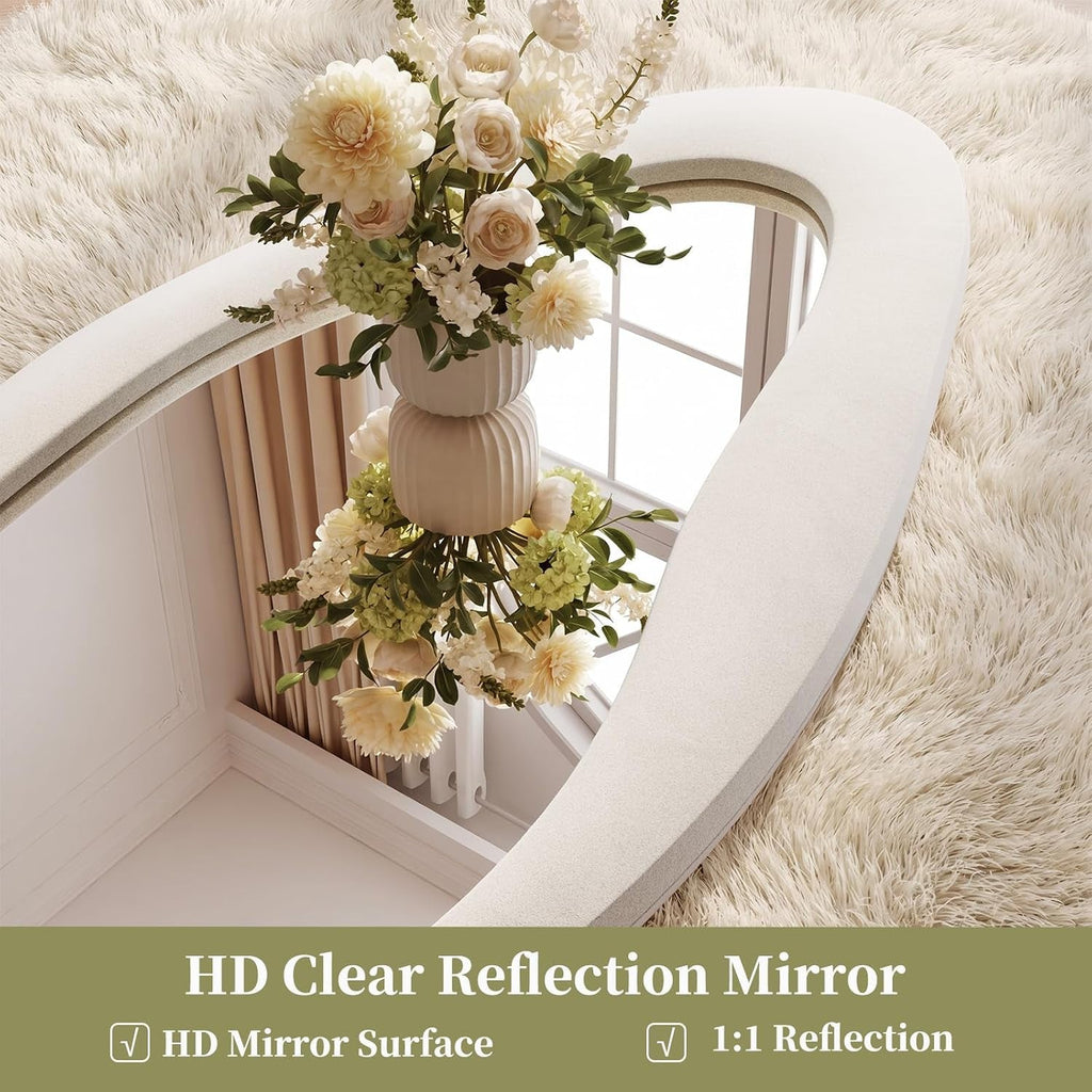 Decorative Irregular Full Length Standing Floor Mirror