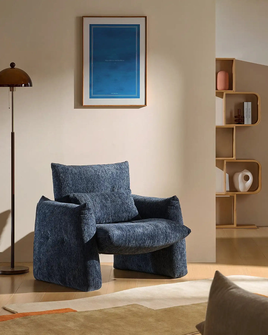 Kumo Navy Blue Accent Chair-0